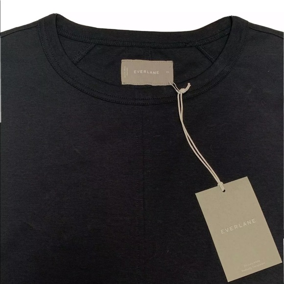 Everlane The Luxe Cotton Side-Slit Tee Dress - Picture 3 of 4